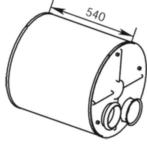 Tranzparts - Dinex SILENCER FOR DAF
