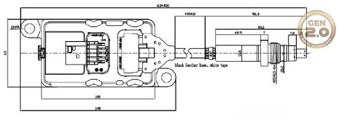 Tranzparts - Dinex NOX SENSOR FOR DAF