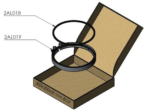 Tranzparts - Dinex EXHAUST CLAMP & GASKET KIT FOR DAF