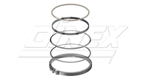 Tranzparts - Dinex EXHAUST CLAMP & GASKET KIT FOR DAF