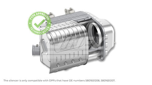 Tranzparts - Dinex EURO VI SILENCER FOR IVECO (WITHOUT DPF)