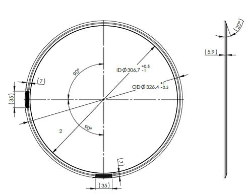 Tranzparts - Dinex GASKET FOR DAF