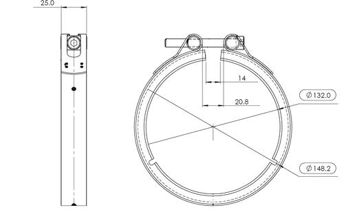 Tranzparts - Dinex V-CLAMP FOR IVECO