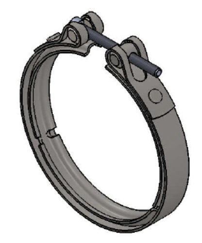 Tranzparts - Dinex HEAVY DUTY V-CLAMP FOR DAF, =101.6 / L=20, INOX