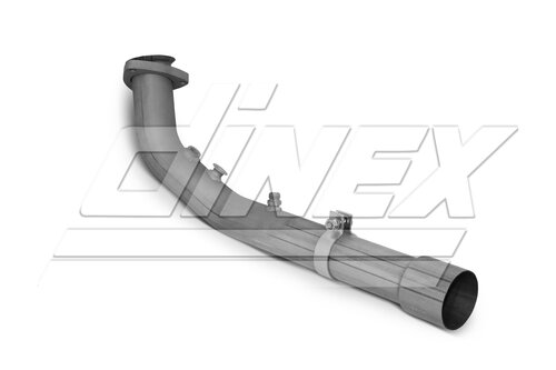 Tranzparts - Dinex EXHAUST PIPE W. POPNUTS FOR TEMP. SENSOR FOR MAN
