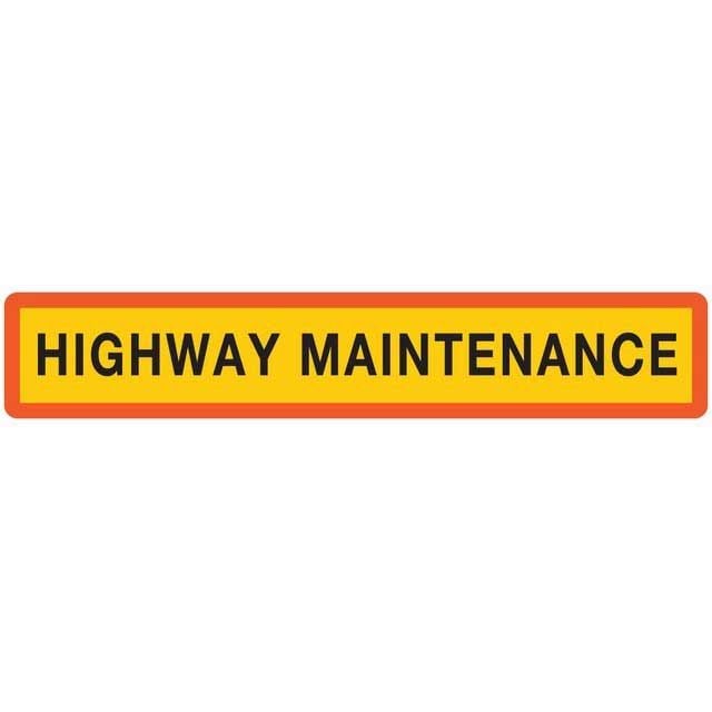 Special Highway Maintenance Marker Board - Type 4