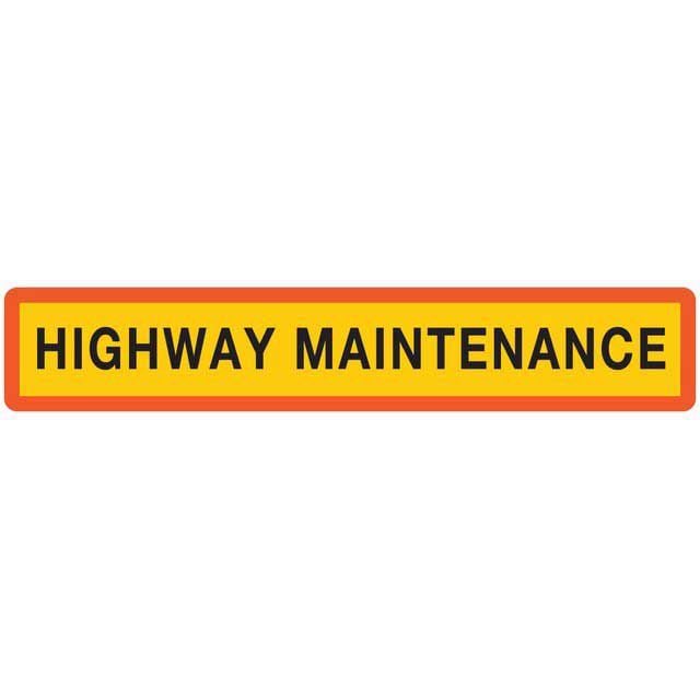 Special Highway Maintenance Marker Board - Type 4