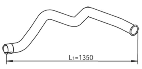 Tranzparts - Dinex PIPE FOR MERCEDES