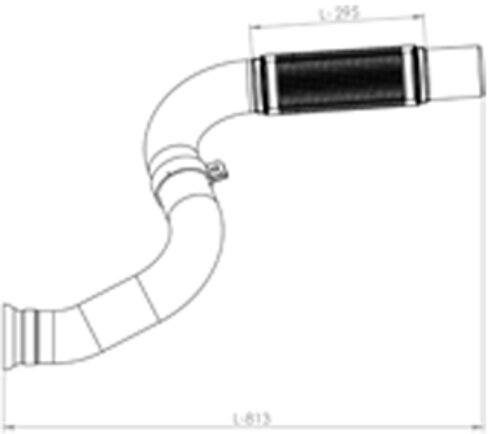 Tranzparts - Dinex PIPE FOR MERCEDES