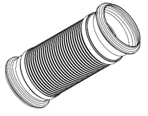 Tranzparts - Dinex FLEX PIPE FOR RENAULT/VOLVO