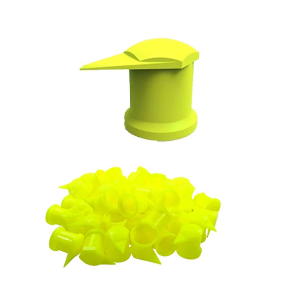 DUSTITE 33MM LONG REACH YELLOW WHEEL NUT INDICATORS