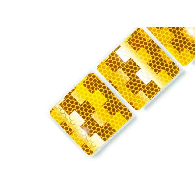 Yellow Conspicuity Tape Curtain Garde  - 50mm x. 50m