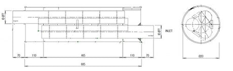Tranzparts - Dinex SILENCER FOR BEDFORD, ALU
