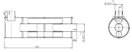 Tranzparts - Dinex SILENCER FOR AEC, ALU