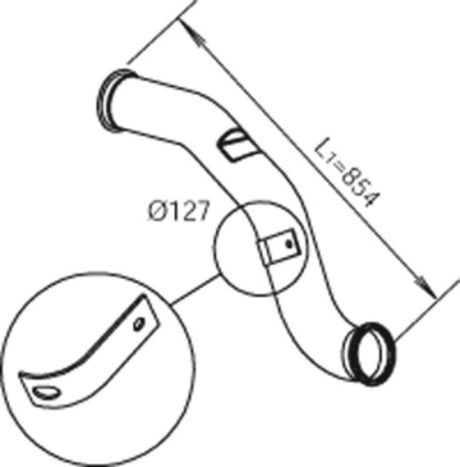 Tranzparts - Dinex PIPE FOR DAF
