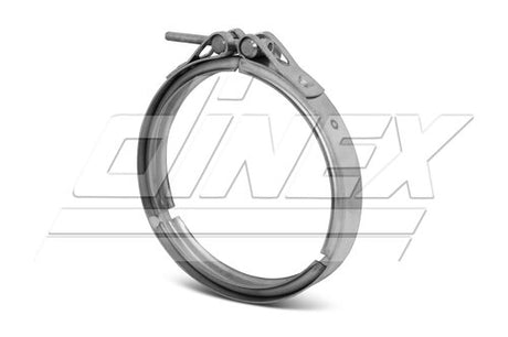 Tranzparts - Dinex HEAVY DUTY V-CLAMP FOR DAF STYLE,  =127 / L=20 MM, INOX