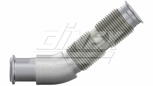 Tranzparts - Dinex EXHUAST PIPE W. BELLOW FOR DAF