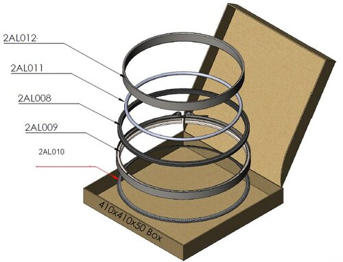 Tranzparts - Dinex EXHAUST CLAMP & GASKET KIT FOR DAF