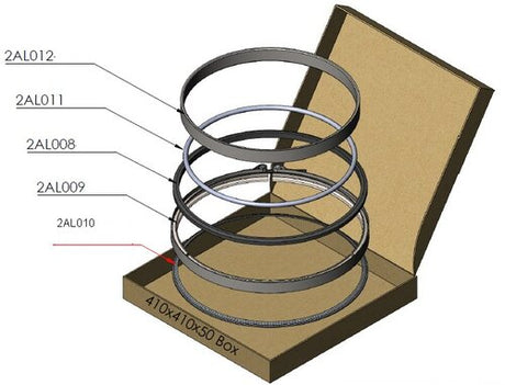 Tranzparts - Dinex EXHAUST CLAMP & GASKET KIT FOR DAF