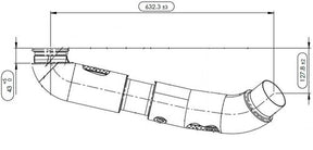 Tranzparts - Dinex INSULATED EXHAUST PIPE FOR IVECO