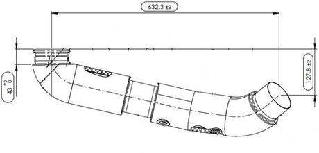 Tranzparts - Dinex INSULATED EXHAUST PIPE FOR IVECO