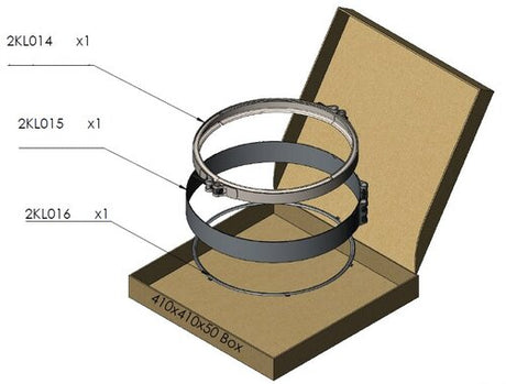 Tranzparts - Dinex EXHAUST CLAMP & GASKET KIT FOR IVECO