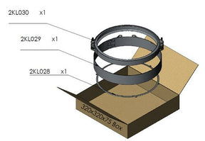 Tranzparts - Dinex EXHAUST CLAMP & GASKET KIT FOR IVECO