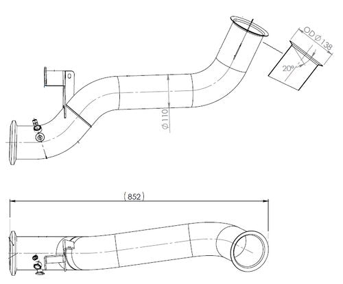 Tranzparts - Dinex PIPE FOR MAN