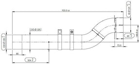 Tranzparts - Dinex EXHAUST PIPE FOR MAN