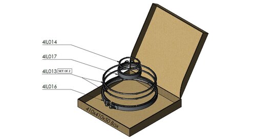 Tranzparts - Dinex EXHAUST CLAMP & GASKET KIT FOR MAN