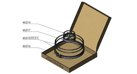 Tranzparts - Dinex EXHAUST CLAMP & GASKET KIT FOR MAN