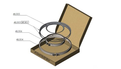 Tranzparts - Dinex EXHUAST CLAMP & GASKET KIT FOR MAN
