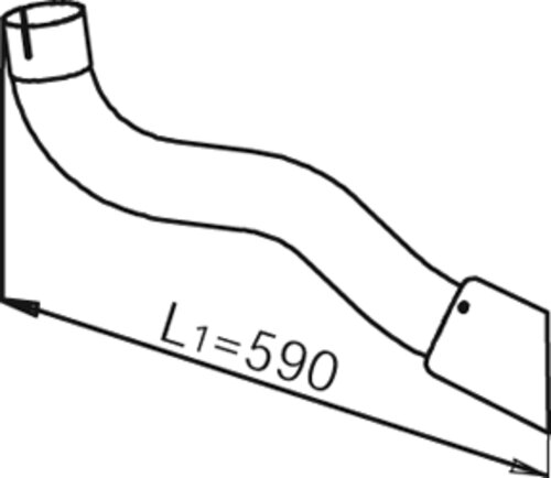 Tranzparts - Dinex PIPE FOR MERCEDES