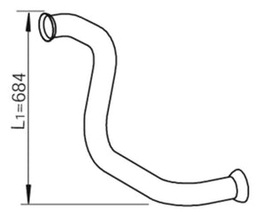 Tranzparts - Dinex PIPE FOR MERCEDES