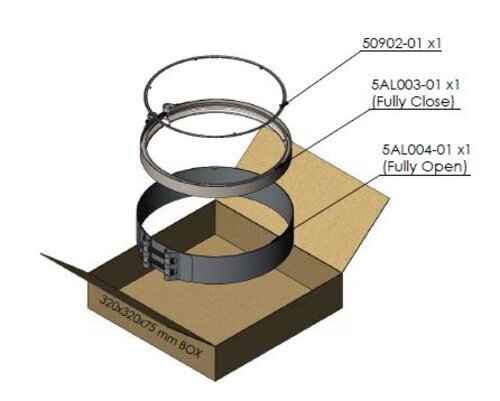 Tranzparts - Dinex EXHAUST CALMP & GASKET KIT FOR MERCEDES