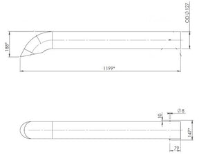 Tranzparts - Dinex EXHAUST PIPE FOR SCANIA
