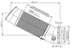 Tranzparts - Dinex EXHAUST FLEX PIPE, D2S+ FOR SCANIA