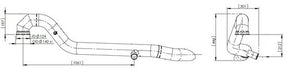 Tranzparts - Dinex EXHAUST PIPE FOR SCANIA