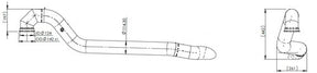 Tranzparts - Dinex EXHAUST PIPE FOR SCANIA