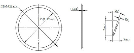 Tranzparts - Dinex GASKET FOR SCANIA