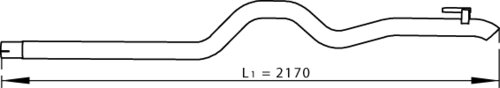 Tranzparts - Dinex PIPE FOR MERCEDES/VOLKSWAGEN