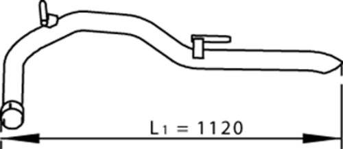 Tranzparts - Dinex PIPE FOR MERCEDES/VOLKSWAGEN