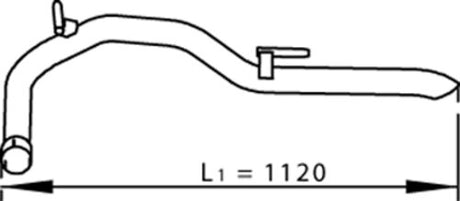 Tranzparts - Dinex PIPE FOR MERCEDES/VOLKSWAGEN