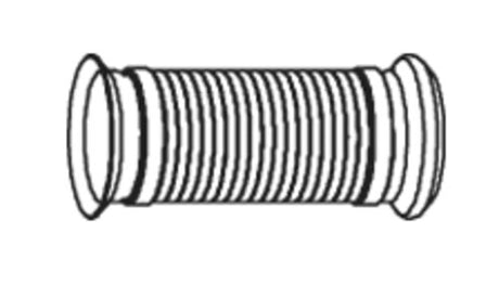 Tranzparts - Dinex EXHAUST PIPE FOR VOLVO, E-LINE