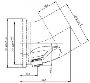 Tranzparts - Dinex EXHAUST PIPE FOR VOLVO