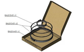 Tranzparts - Dinex EXHAUST CLAMP & GASKET KIT FOR RENAULT/VOLVO