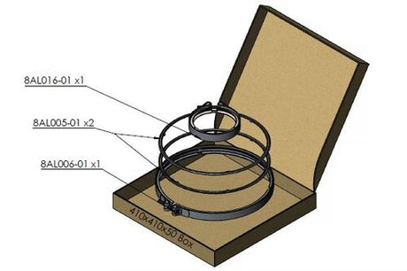 Tranzparts - Dinex EXHAUST CLAMP & GASKET KIT FOR RENAULT/VOLVO