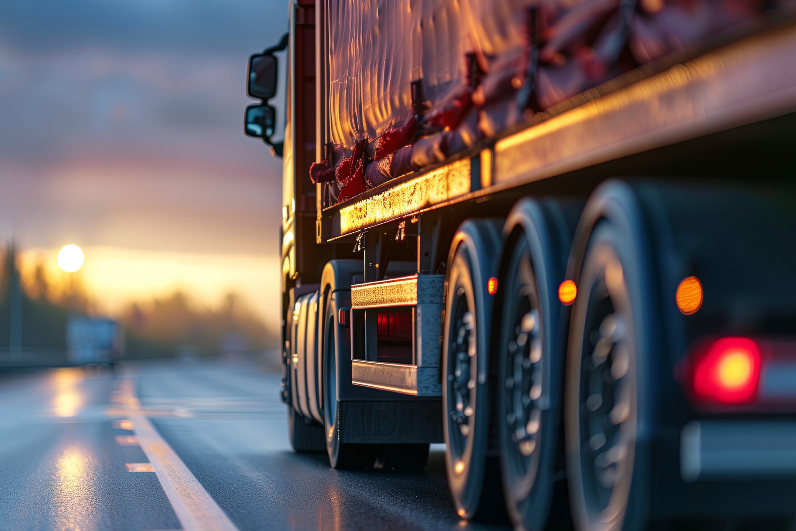 Truck parts and components with regulatory icons.